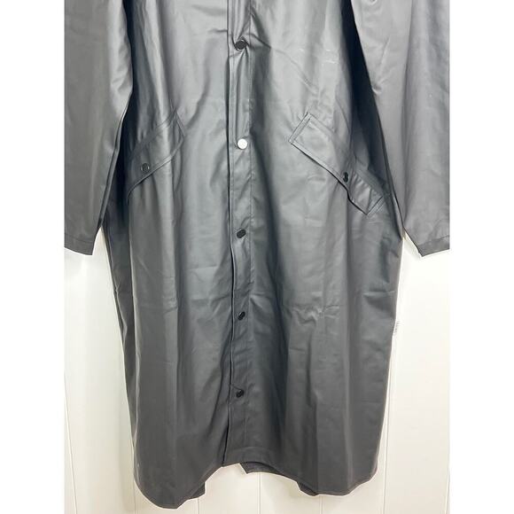 NWT Rains Between Seasons Coat in Black Size Womens XL - Picture 5 of 10